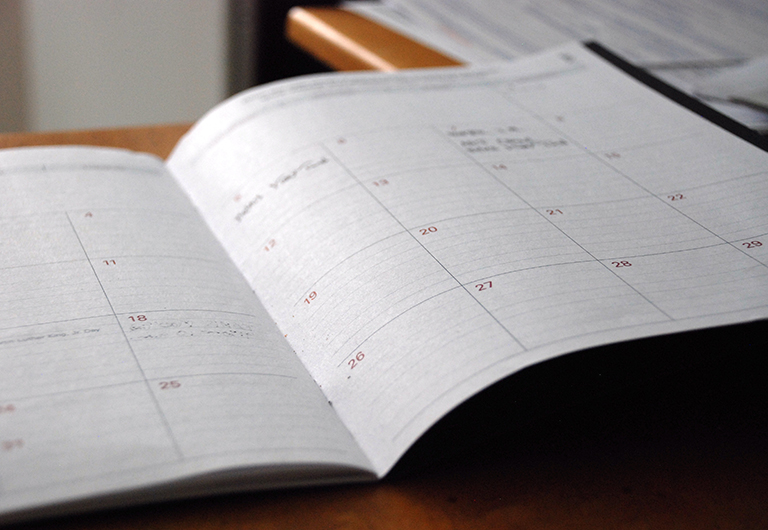 Open planner to make scheduling easier.